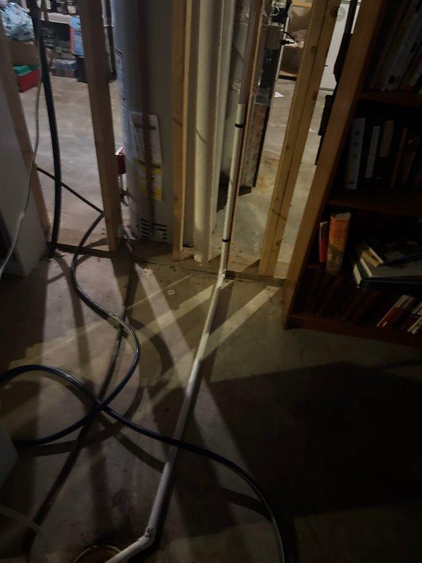 Installed warranty heat exchanger on furnace unit with proper pitch and added condensate pump to ensure proper drainage. All installation work completed; electrician scheduled separately to wire furnace outlet.