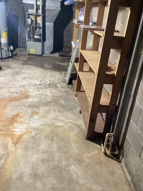 Diagnosed complete furnace failure due to cracked heat exchanger in commercial basement utility room. System deemed unsafe to operate. Connected customer with project manager to discuss necessary replacement options.