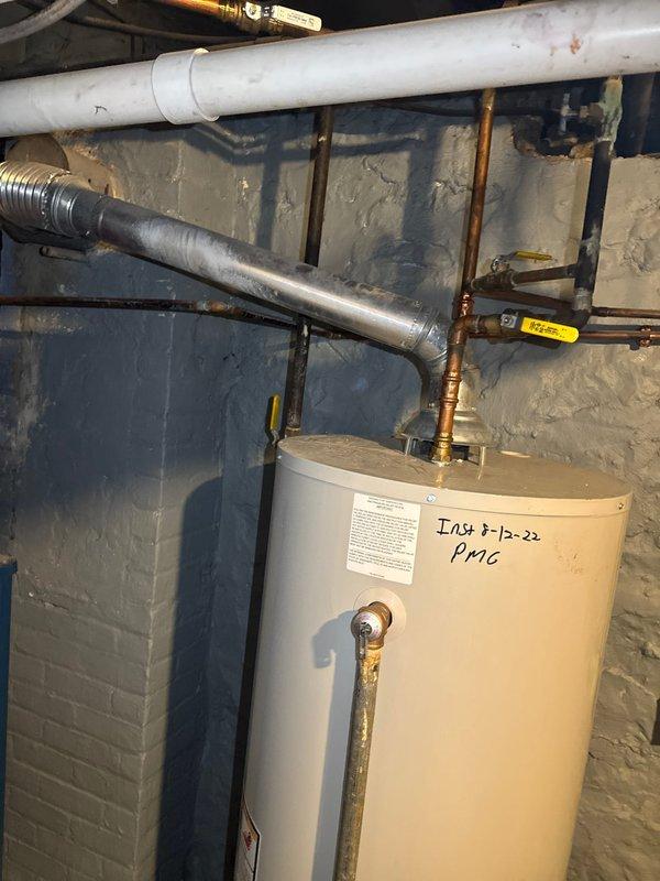 Responded to no hot water call for rental unit. Diagnosed water heater system; found unit heating properly with no leaks or fault codes present. System is operational with heat functioning. Provided estimate for warranty gas valve replacement if issue recurs.