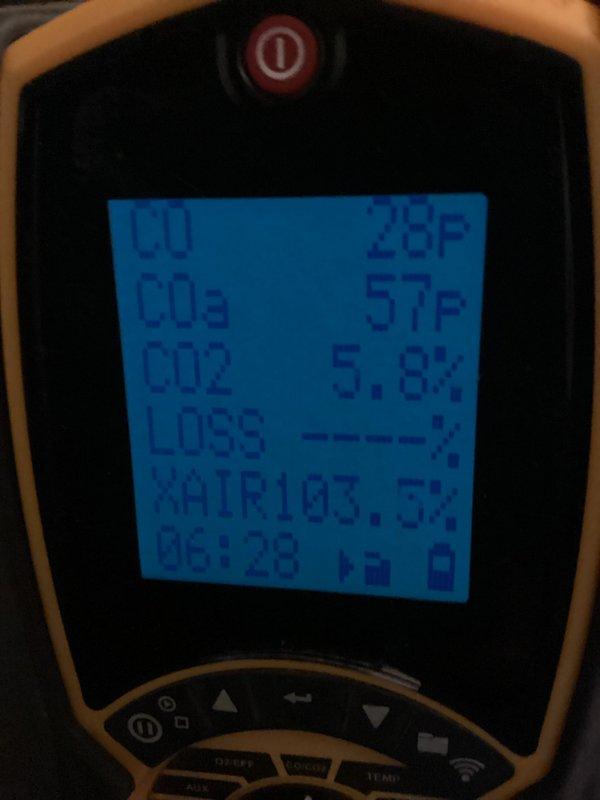 Performed scheduled preventative maintenance agreement service on residential HVAC system. Conducted comprehensive tune-up including combustion analysis (CO2 at 5.8%), temperature differential verification (28F/57F), and system inspection. All components functioning properly with no issues identified.