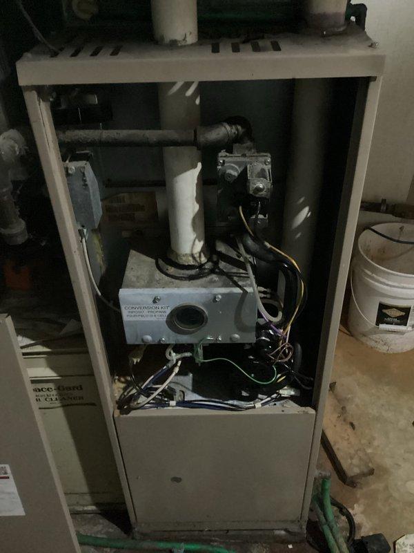 Responded to initial service call to install inducer motor per previously sold bid. Successfully removed furnace front panel, accessed internal components, and installed the new inducer motor in the HVAC system. Completed all necessary electrical connections and verified proper operation before concluding service.