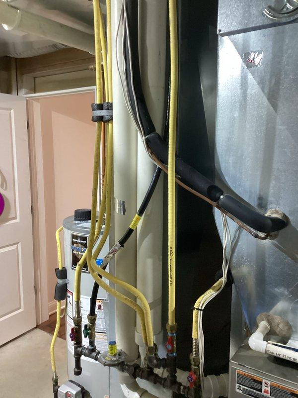 Performed scheduled preventive maintenance agreement service on residential HVAC system. Conducted comprehensive tune-up with inspection of gas lines, refrigerant lines, and associated components. All equipment found to be in normal working condition with no issues identified.