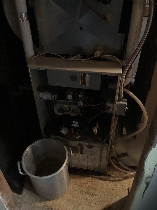 Responded to no heat call for furnace less than 10 years old. Diagnostic inspection revealed failed heat exchanger and faulty pressure switch. System was temporarily restored to operation but recommended full system replacement due to critical safety component failure.