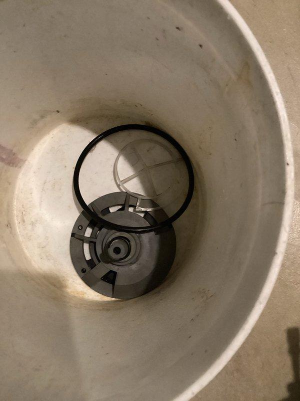 Responded to priority service call for water softener repair. Diagnosed malfunctioning timer control module on unit and replaced water softener repair kit. Cleaned interior chamber components including circular valve assembly and O-ring which showed significant mineral buildup and discoloration. Customer advised of additional replacement options and estimate provided for complete unit replacement if desired.