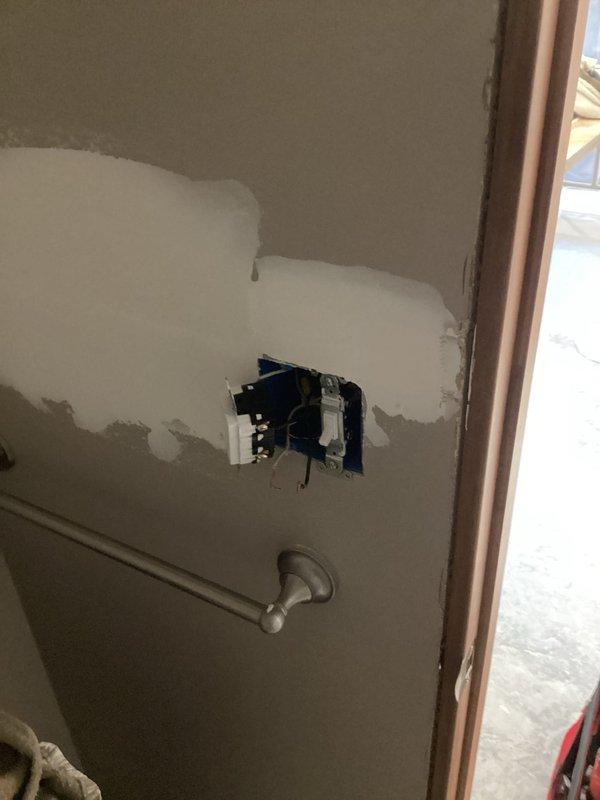 Diagnosed non-functioning outlet in basement bathroom following recent remodel. Conducted circuit tracing and determined wire is broken in wall shortly beyond bathroom area. Inspected main electrical panel and evaluated existing circuits. Recommended new dedicated circuit installation to properly power the bathroom outlet, which homeowner will complete independently.