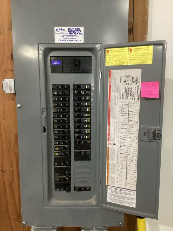 Diagnosed non-functioning outlet in basement bathroom following recent remodel. Conducted circuit tracing and determined wire is broken in wall shortly beyond bathroom area. Inspected main electrical panel and evaluated existing circuits. Recommended new dedicated circuit installation to properly power the bathroom outlet, which homeowner will complete independently.