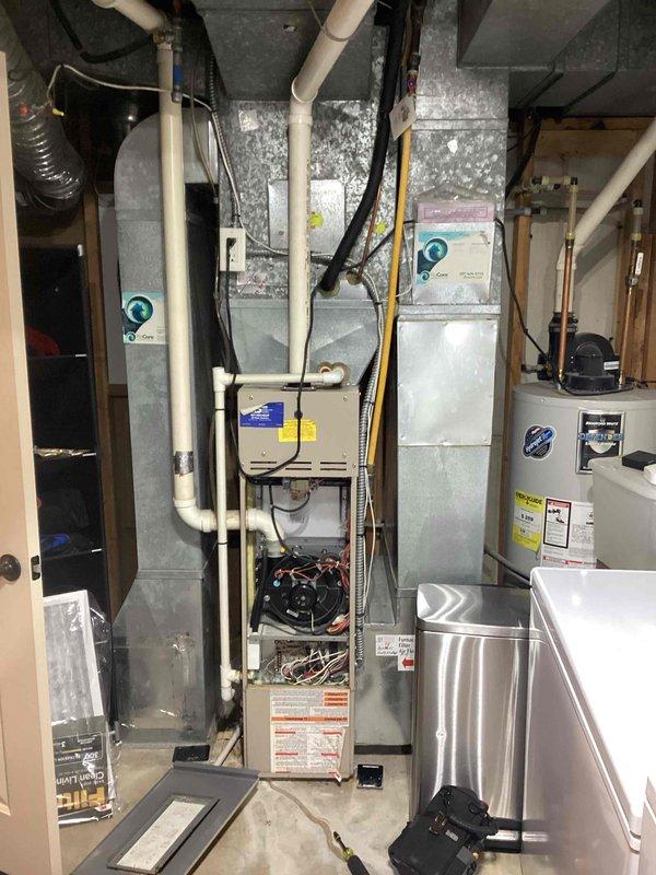 Diagnosed no-heat complaint in residential furnace system. Identified failed inducer motor as primary cause of heating failure. Provided customer with repair options and scheduled follow-up appointment for complete system replacement estimate.