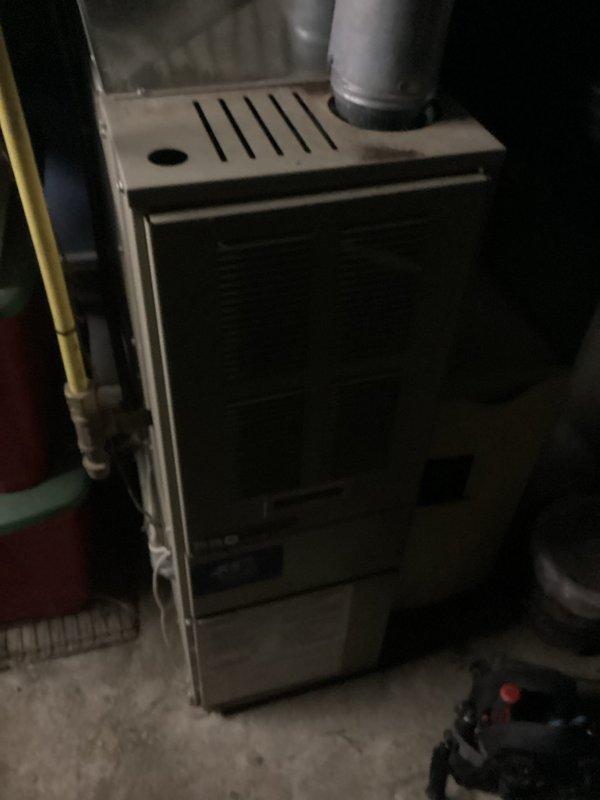 Responded to a no-heat call for an older gas furnace unit installed in basement. Diagnostic testing revealed debris obstructing the pressure switch port, preventing proper operation. Successfully cleared blockage, restoring normal heating function and confirming proper system startup.