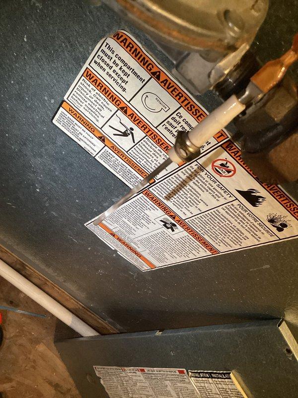 Responded to no-heat service call for 10+ year old furnace that had failed over the weekend but was operating intermittently at time of arrival. Diagnostic testing identified dirty flame sensor as root cause of heating failure. Removed and thoroughly cleaned flame sensor, restoring proper ignition sequence and reliable system operation.