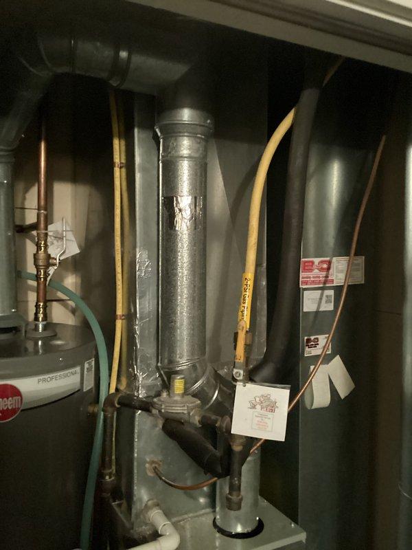 Performed scheduled agreement maintenance on heating system. Conducted combustion analysis showing normal CO/CO2 levels, 5.1% heat loss, and 134.6% excess air. All components inspected and system tuned to manufacturer specifications.