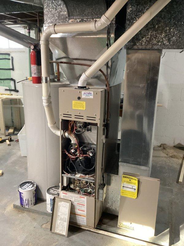 Responded to emergency no-heat service call for aging furnace that would attempt to start but fail during ignition sequence. Diagnostic testing revealed failed control board as root cause. Removed access panels, replaced defective control board, and verified proper system operation through complete heating cycle. Furnace now functioning normally with all safety systems operational.