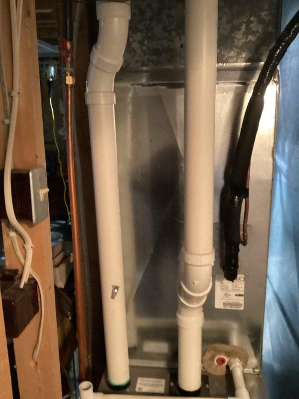 Performed scheduled preventative maintenance on Lennox furnace system. Completed comprehensive tune-up with inspection of all components including exhaust/intake PVC piping, pressure relief valve, and associated ductwork. System functioning properly with no issues identified.