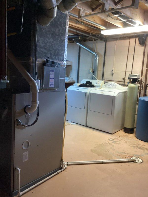 Responded to emergency no-heat call for a 10+ year old furnace system. Diagnostic inspection revealed a failed heat exchanger, which poses safety and operational concerns. Due to the unit's age and condition, recommended complete system replacement rather than repair.