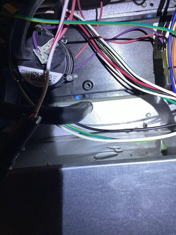 Responded to emergency no-heat call for aging HVAC system not maintaining temperature. Diagnosed failed pressure switch as the root cause of the issue. Replaced defective pressure switch and installed new filter, restoring proper system operation and heat to the residence.