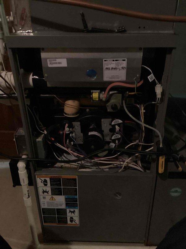 Performed scheduled tune-up service on customer's furnace system. Conducted comprehensive inspection of internal components including electrical connections, circuit boards, blower assembly, and safety systems. All systems tested and verified to be functioning properly with no issues identified.