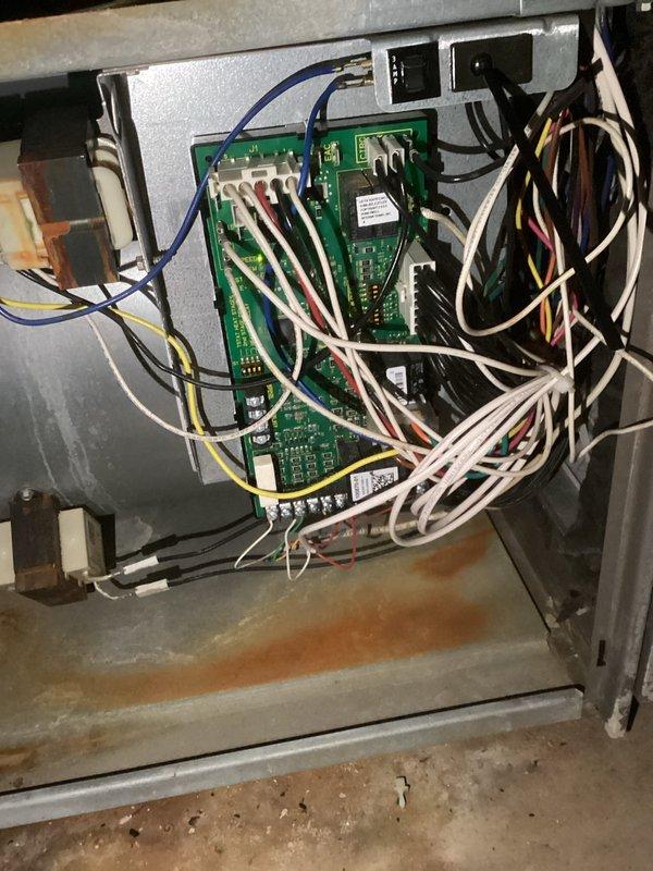 Responded to no-heat service call for Lennox system. Diagnosed multiple component failures including control board, burners, and ignitor following LP gas depletion during cold weather. Complete system replacement was performed after determining extent of damage made repairs impractical.