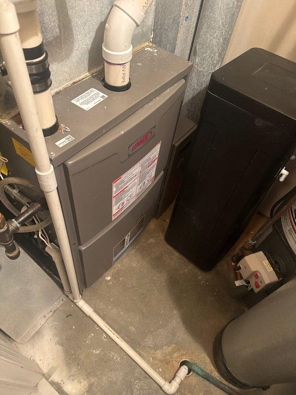 Responded to callback service for incomplete maintenance. Arrived at residence and performed the previously omitted filter replacement, installing new furnace filter and humidifier pad on Lennox HVAC system. Visual inspection confirmed proper installation of both components.