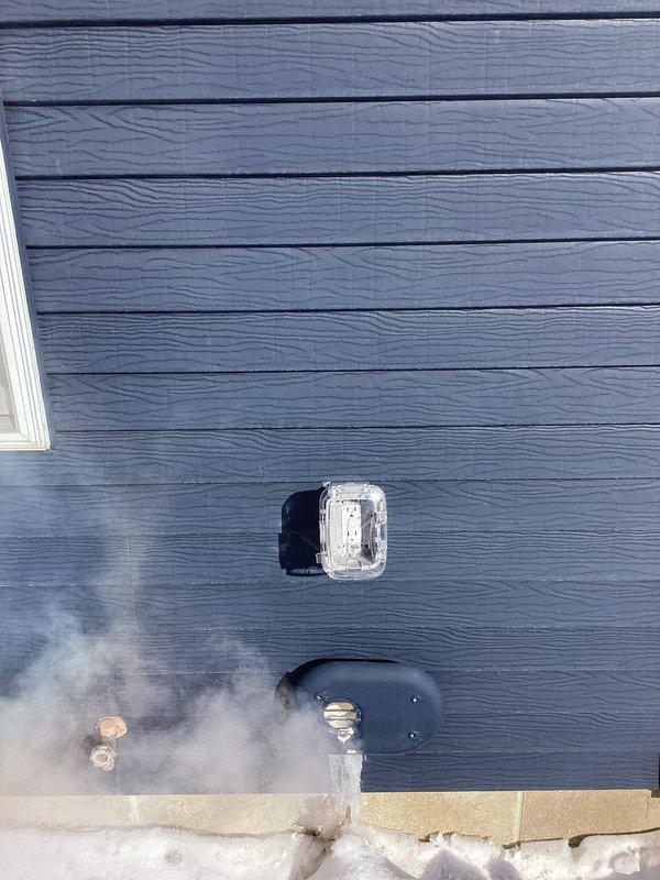Installed new GFCI receptacle on exterior wall by running electrical wiring from an existing interior office outlet. Properly secured weatherproof cover to protect the outdoor outlet from environmental elements, completing the requested outdoor power access installation.