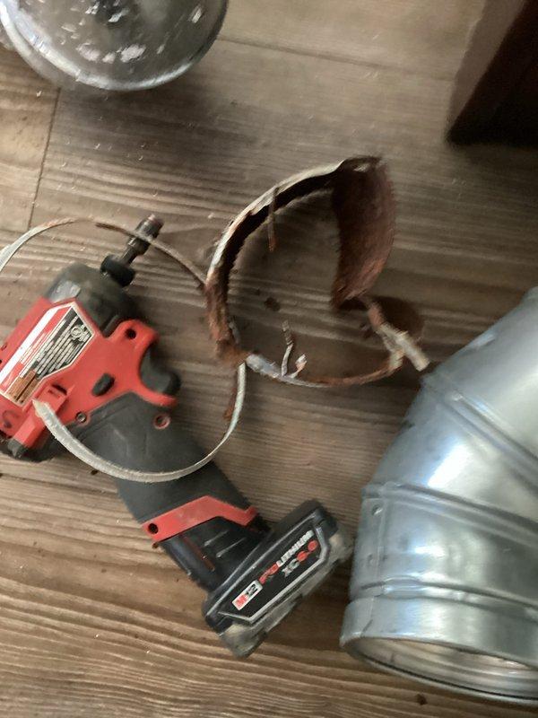 Responded to emergency no-heat call after utility company red-tagged customer's furnace due to CO2 leak. Diagnosed failed flue pipe and gas line with severe corrosion and deterioration. Replaced damaged components and successfully restored heat service to the residence.