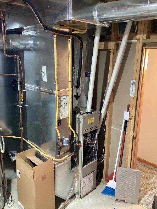 Responded to emergency no-heat call for a furnace with three flashing lights indicating a failed smart valve. Upon inspection of the aging system (10+ years), determined that replacement is recommended rather than repair due to the unit's age and the extensive nature of the required repairs.