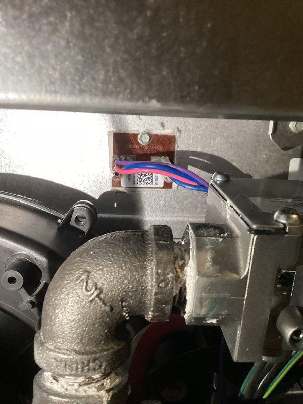 Diagnosed no heat complaint in Lennox furnace system. Located high limit switch causing low voltage fuse to pop. Removed limit switch, performed visual inspection of heat exchanger and surrounding components, then reinstalled limit switch to restore proper operation.