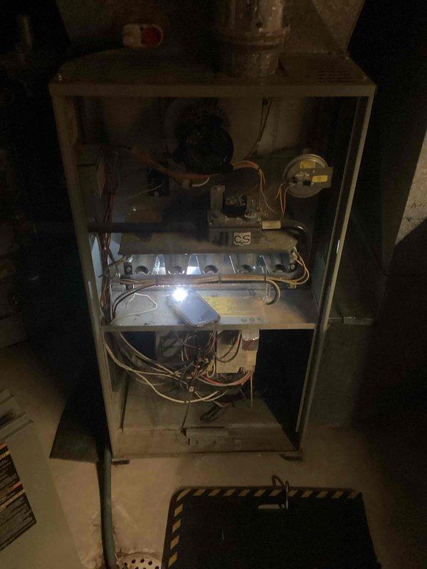 Completed scheduled prepaid maintenance on residential furnace system. Performed comprehensive tune-up including inspection of furnace components, heat exchanger, and associated water heater system. All systems functioning properly with no issues identified during service.