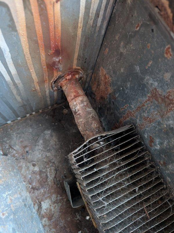 Responded to service call for hydronic boiler with pin hole leak in pipe. Diagnostic inspection revealed significant corrosion on copper piping and deteriorated components. Temporary repair completed; scheduled follow-up service for Friday to implement permanent solution.