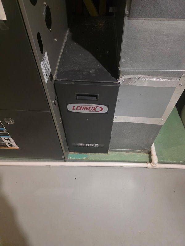 Performed standard tune-up service on Lennox furnace with Healthy Climate system. Replaced filters as requested by customer who had multiple filter types on hand. Completed comprehensive inspection with no issues found; unit operating within normal parameters.