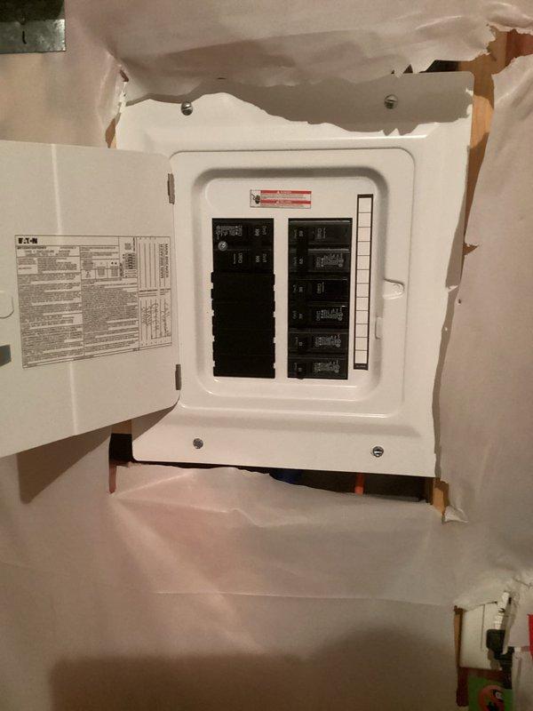 Completed conversion from gas stove to electric cooktop, which involved running a dedicated circuit from the basement, through the attic, and down to the kitchen. Inspected electrical panel to ensure proper capacity for the new circuit and verified the existing gas line would need to be capped by a plumber.