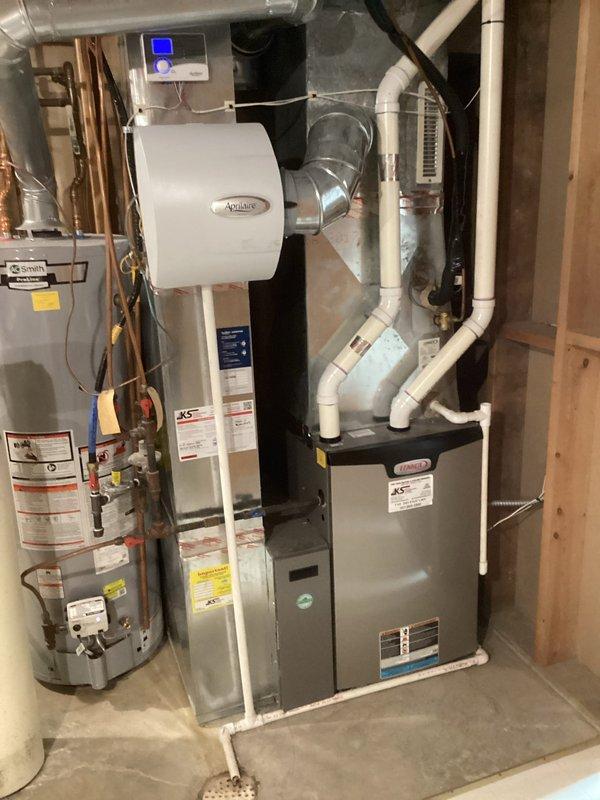Responded to no heat call for Lennox furnace system. Diagnosed failed low heat blower winding as primary cause of non-operation. Replaced blower motor to restore proper heating function. System now operating correctly with all components verified functional.