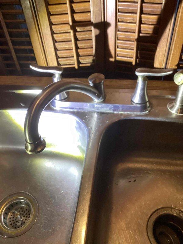 Responded to service call for leaking Moen kitchen faucet. Upon inspection, determined that manufacturer had sent incorrect replacement parts. Advised customer to contact Moen for correct components and schedule follow-up appointment for faucet installation once new parts are delivered.