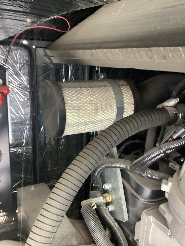 Performed scheduled generator maintenance inspection with arrival between 8-12. Documented equipment information including POWERZONE control panel functionality and air filtration system. Provided information to management for maintenance kit quote preparation as required for service agreement completion.