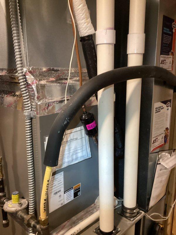 Performed scheduled preventive maintenance on residential HVAC system per Agreement. Conducted comprehensive tune-up of furnace unit, inspected all connections including PVC venting, condensate lines, and gas supply. System functioning properly with no issues identified.