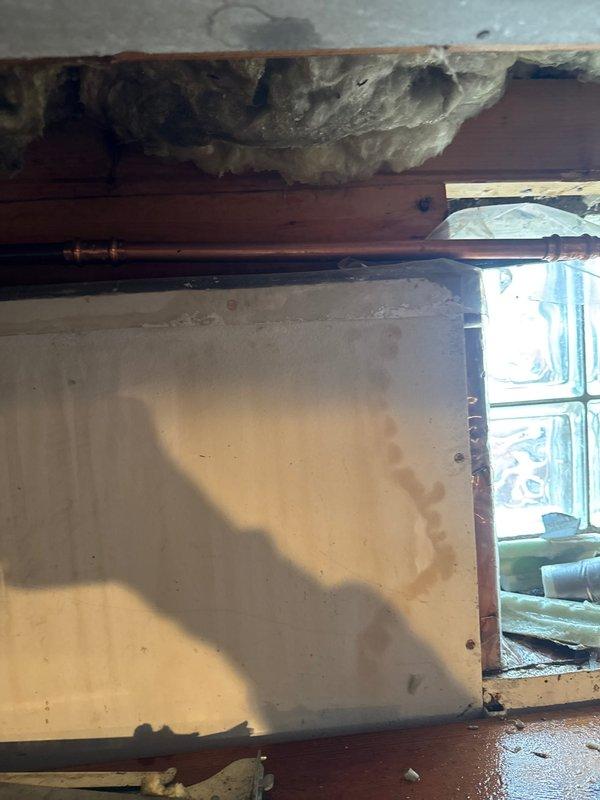 Responded to callback for a pinhole leak located 16" from previous repair site. Upon inspection, identified a second pinhole leak in the 1/2" copper pipe. Successfully replaced affected section of copper piping to resolve the recurring leak issue.