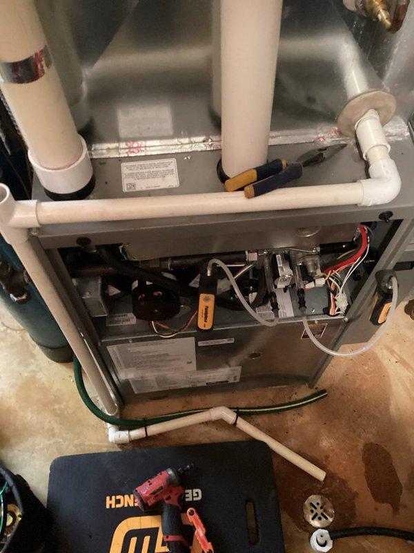 Performed scheduled preventative maintenance agreement service on customer's HVAC system. Conducted comprehensive tune-up of the furnace, including inspection of internal components, electrical connections, and condensate drainage system. All systems functioning properly with no issues identified.