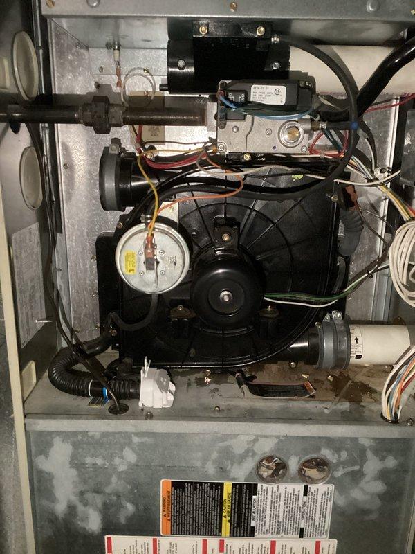 Responded to emergency no-heat call for Bryant Plus 90 furnace. Diagnosed failed inducer motor as the cause of heating failure. Successfully replaced inducer motor, restoring proper system operation and heat output.