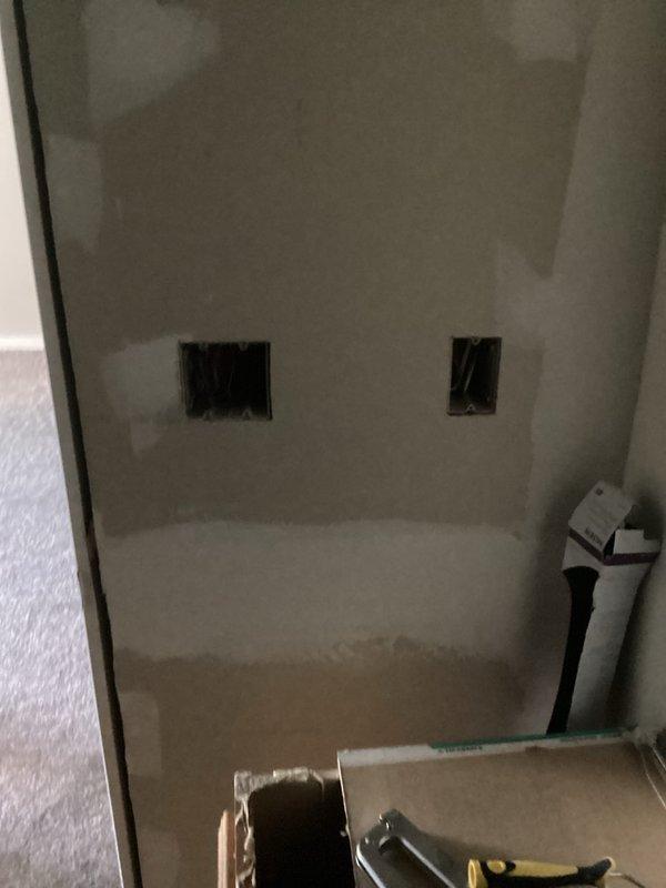 Conducted an assessment of the electrical panel to evaluate capacity for adding bathroom lighting. Inspected existing panel configuration, which contained multiple circuit breakers in good working condition. Noted recent drywall installation with junction boxes prepared for new electrical fixtures. Provided customer with detailed estimate for completing the bathroom lighting installation.