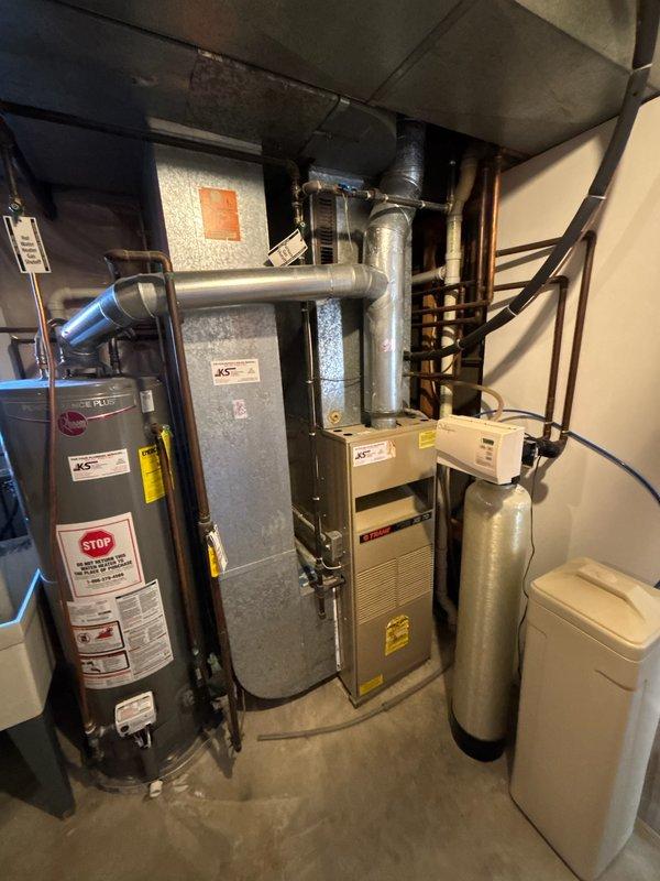 Responded to a no heat call for a 35-year-old Trane furnace. Diagnosed a tripped rollout switch and identified a cracked heat exchanger as the root cause of failure. Due to the age and condition of the unit, recommended customer contact project manager to discuss replacement options.