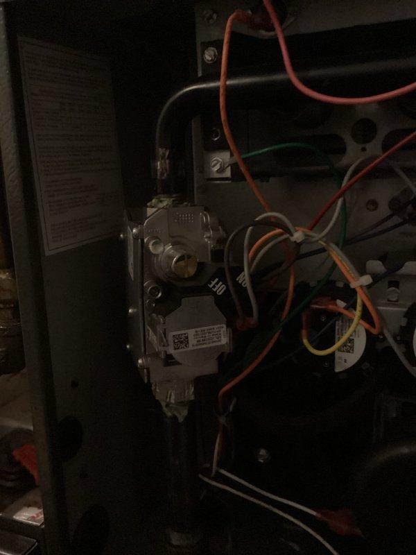 Responded to emergency call regarding suspected gas leak at furnace. Performed comprehensive leak detection testing throughout system with no leaks detected. Diagnosed faulty gas valve and replaced with new component to restore proper system operation. Visual inspection of complete furnace installation confirmed proper connections of all gas lines and electrical components.