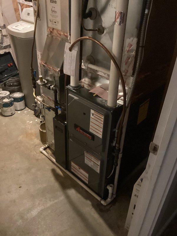 Responded to emergency call regarding suspected gas leak at furnace. Performed comprehensive leak detection testing throughout system with no leaks detected. Diagnosed faulty gas valve and replaced with new component to restore proper system operation. Visual inspection of complete furnace installation confirmed proper connections of all gas lines and electrical components.