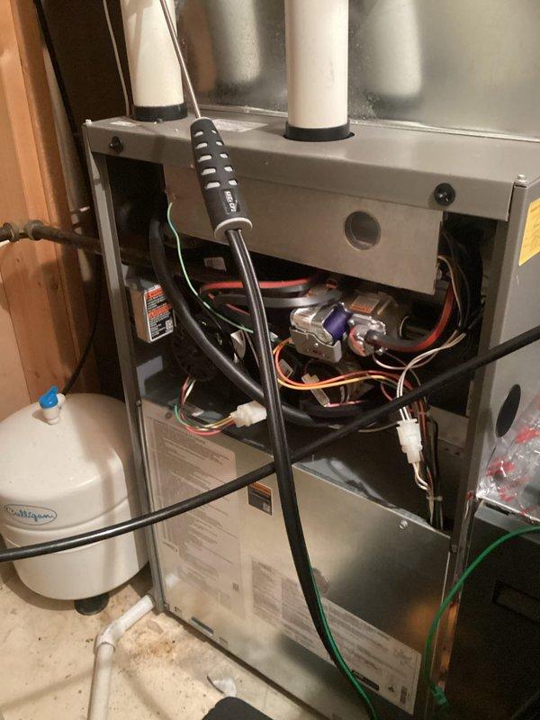 Performed scheduled preventative maintenance agreement service on residential HVAC system. Conducted comprehensive tune-up of furnace unit including inspection of electrical connections, control board, and exhaust components. System tested and confirmed to be operating within normal parameters with no issues identified.