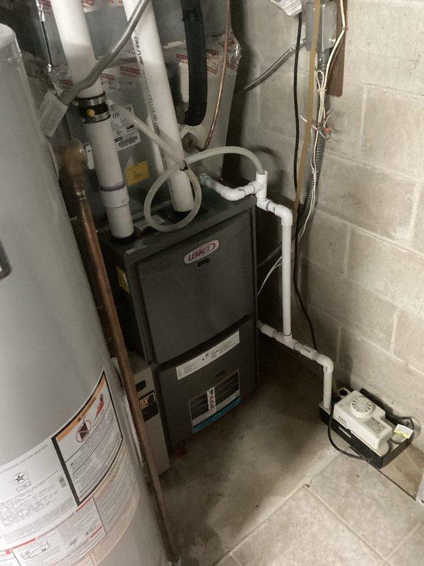 Responded to no heat call for Lennox furnace showing 7 blinking lights with short-cycling symptoms. Diagnostic testing revealed a dirty flame sensor causing improper flame detection and system shutdown. Performed flame sensor cleaning and preventative maintenance, restoring normal furnace operation and proper heat production.