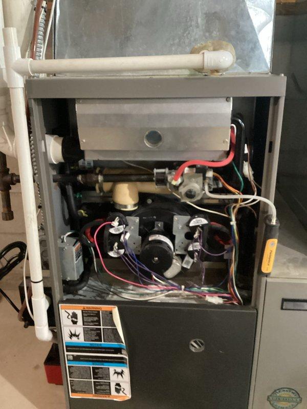 Performed scheduled preventative maintenance agreement service on residential HVAC system. Conducted comprehensive tune-up of furnace, including inspection of blower motor, electrical connections, and ventilation components. All systems verified to be functioning properly with no issues identified.