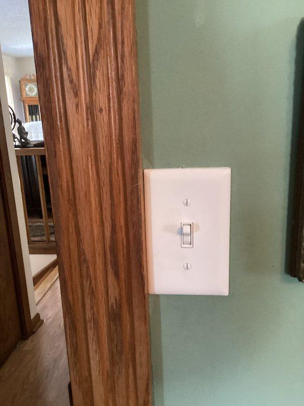 Responded to service call for non-functional push button light switch. Diagnosed faulty fan control and replaced with single pole switch to restore lighting functionality. Advised customer that fan component is defective and would require complete fan replacement to restore operation, but light function was successfully restored as per customer's primary concern.