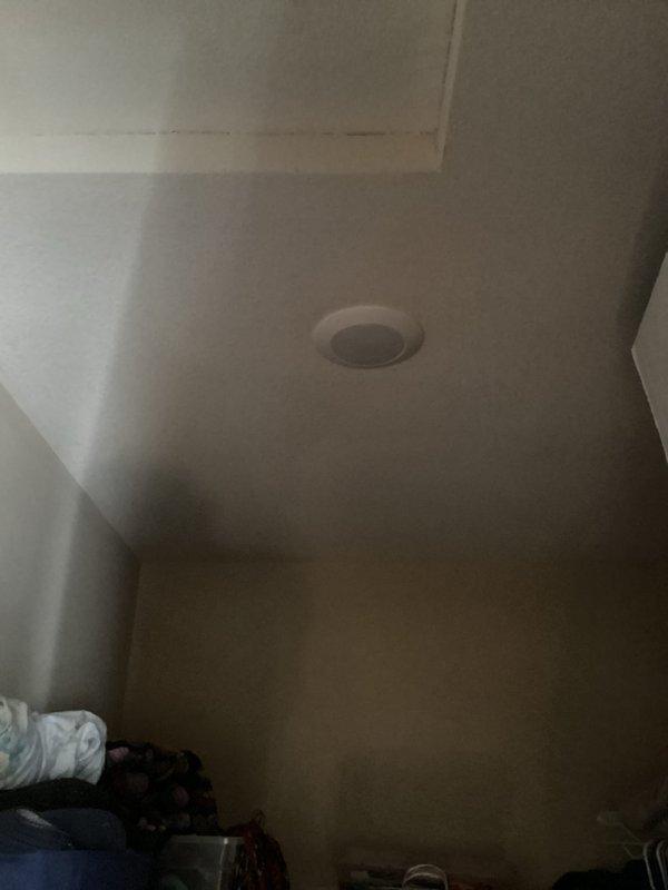 Responded to service call for non-functional closet light. Upon inspection, found damaged fixture with hanging porcelain sockets and non-working bulbs. Replaced complete fixture, restoring proper illumination to the space.