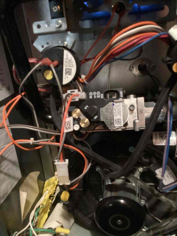 Diagnosed no heat issue and identified faulty gas valve as the root cause. Performed complete replacement of gas valve to restore proper system operation, with comprehensive inspection of electrical connections and control boards to ensure safe functionality.