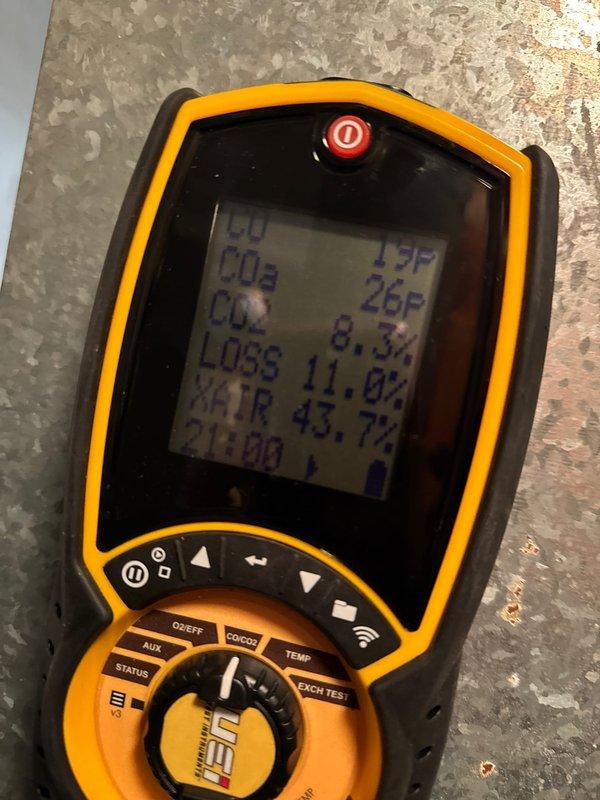 Performed scheduled prepaid maintenance service on Lennox ML196UH070XE36B-51 furnace system. Conducted comprehensive diagnostic testing using specialized equipment to measure CO/CO2 levels, temperature readings, and system efficiency parameters. Visual inspection and testing confirmed system is operating within manufacturer specifications.