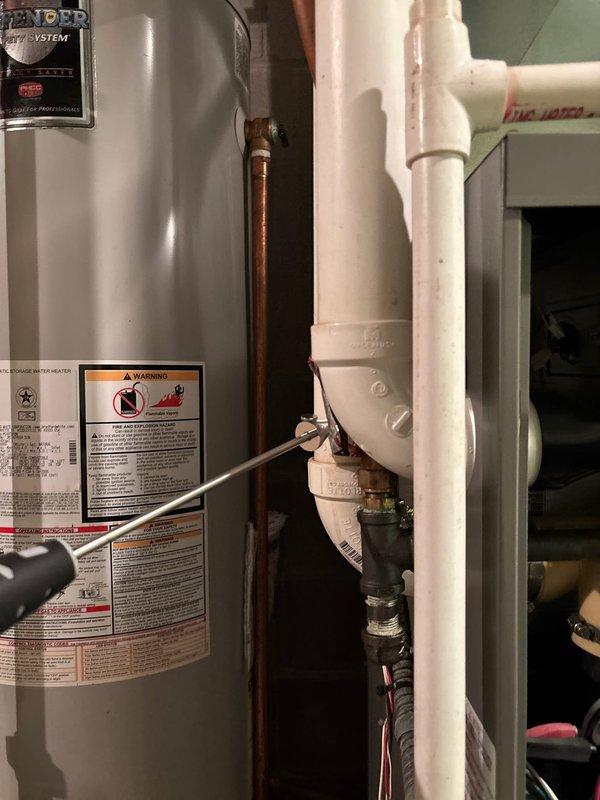 Performed scheduled maintenance agreement tune-up on residential HVAC system. Inspected furnace components including heat exchanger, electrical connections, and blower assembly, confirming proper operation. Also examined water heater and associated plumbing system with no issues identified; all systems functioning correctly after service.