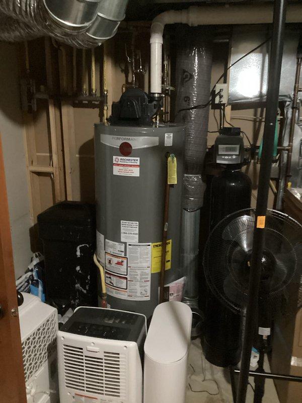 Performed plumbing inspection at rental property. Located non-operational water softener, reset system settings and initiated regeneration cycle. Instructed property owner to monitor unit for proper functionality following service.