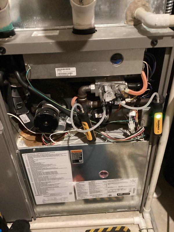 Performed scheduled preventive maintenance agreement service on the HVAC system. Conducted comprehensive tuneup of air handler unit, inspecting PVC condensate lines and internal components including blower assembly, electrical connections, and control systems. All components functioning properly with no issues identified.
